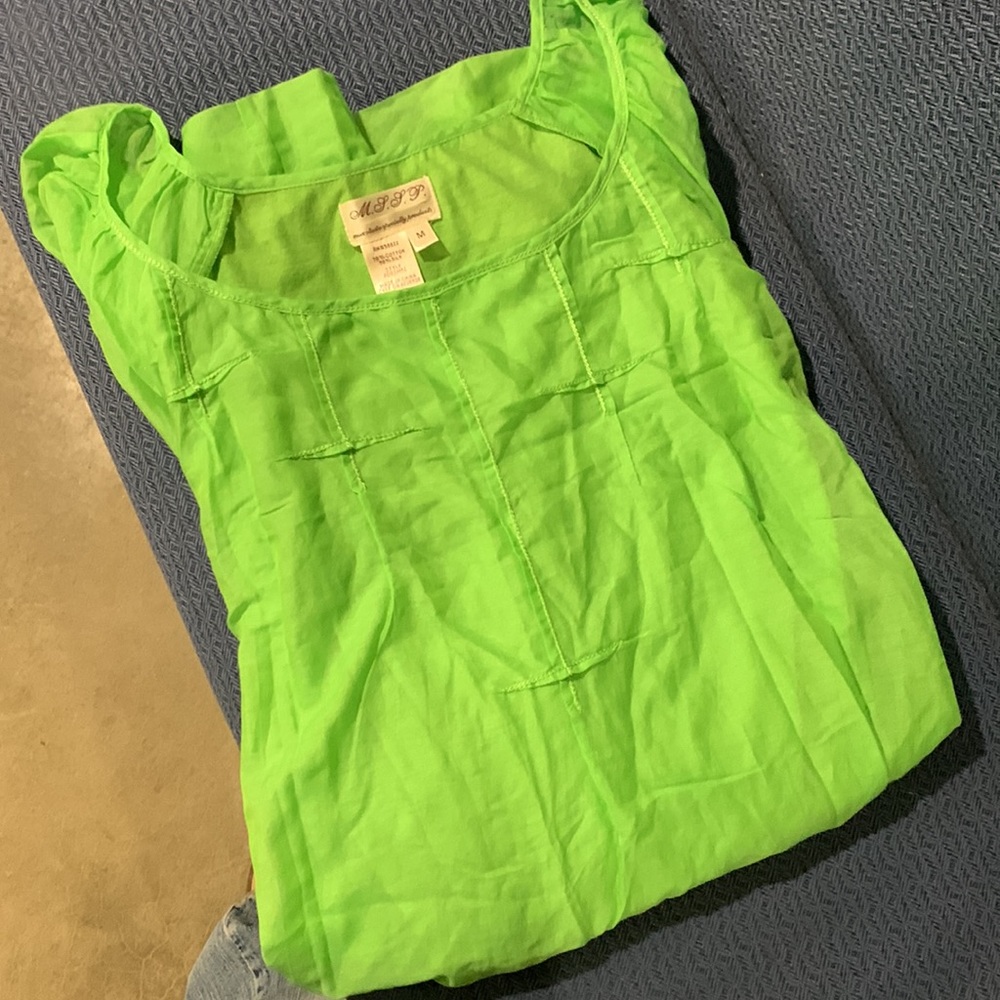 Max studio specialty products, bright green mini dress - Picture 6 of 6